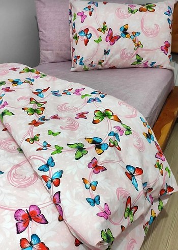 Beden Tek Kişilik Pembe Nevresim Takımı