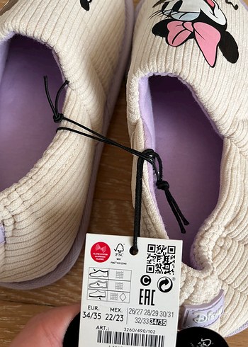 Twigy Disney Minnie Mickey Ev ayakkabısı pandufu