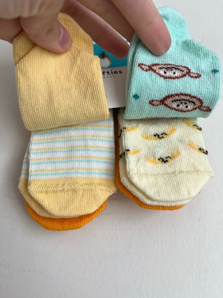 Maymun desenli 5'li Çorap Seti 12-24 ay - Görsel 2