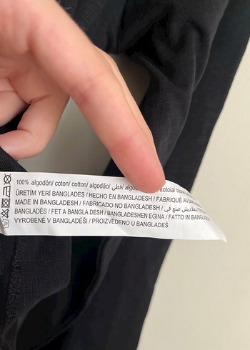 xs Beden siyah Renk Lefties (Zara) Uzun kollu t-shirt üst