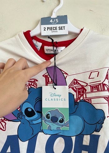 5 Yaş Beden Disnet Stitch takım sweatshirt elbise