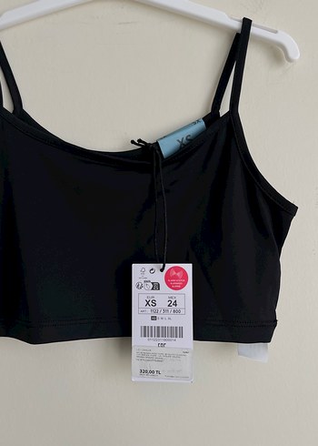 xs Beden Askılı spor crop üst