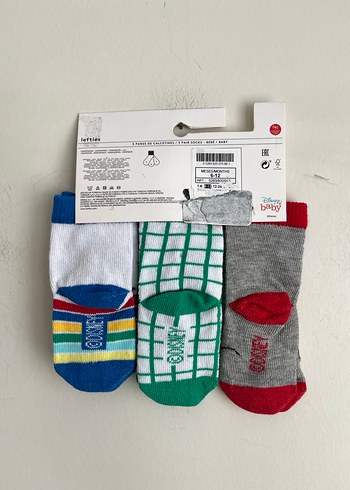 Disney Mickey Mouse 3lü bebek çorap 6-12 ay - Görsel 2