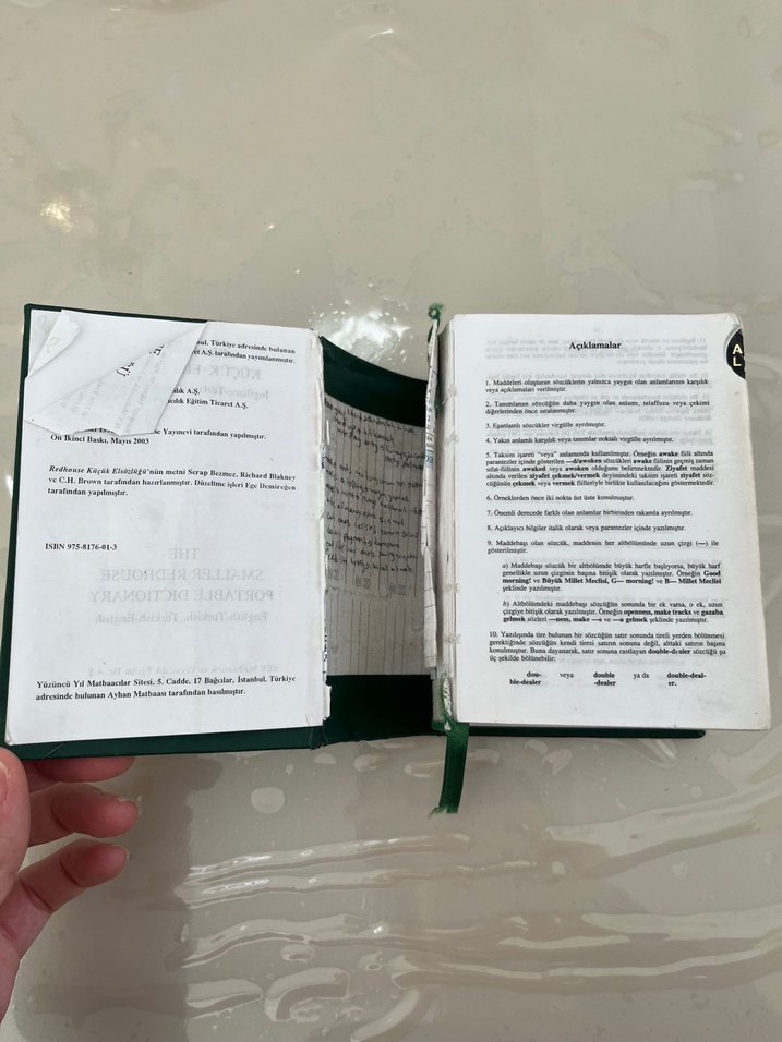 Redhouse Küçük İngilizce-Türkçe el Sözlük - Görsel 2