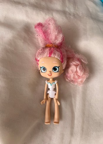 Pembe saçlı oyuncak barbie Bebek