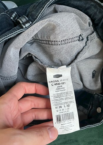 xs Beden Cross Jeans Skinny Yüksek bel jean pantolon
