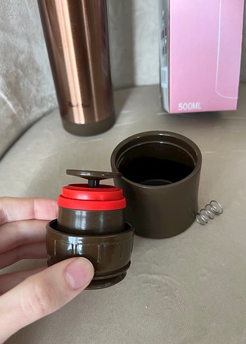 Tantitoni Bronz Paslanmaz Çelik Termos 500ml - Görsel 8