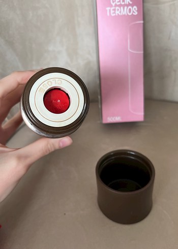 Tantitoni Bronz Paslanmaz Çelik Termos 500ml - Görsel 4