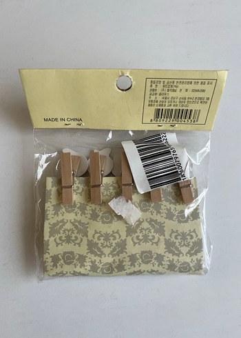 10lu Küçük şeftali desenli pano mandal seti - Görsel 2