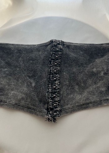 Topshop straplez crop top üst y2k