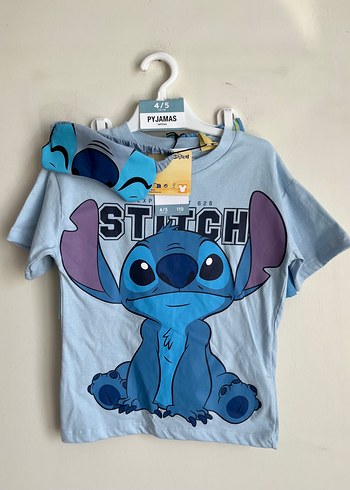 Stitch şort t-shirt gözlük pijama takımı