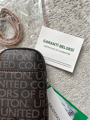  Beden kahverengi Renk Benetton Çanta