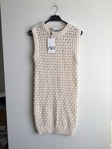 Zara Triko file tunik elbise