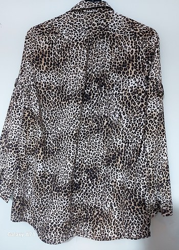Diğer My style Düğmeli Leopar Desenli Kadın Gömlek 44 beden