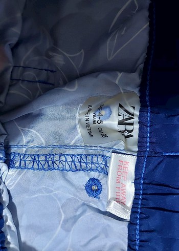 Zara Erkek Çocuk Mavi Bağlama Desenli Mayo 4 Yaş - Görsel 4