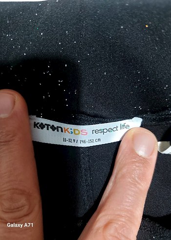 Siyah Kız Çocuk simli tayt - Görsel 4