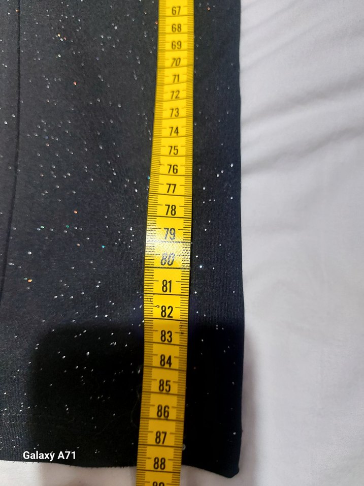 Siyah Kız Çocuk simli tayt - Görsel 5