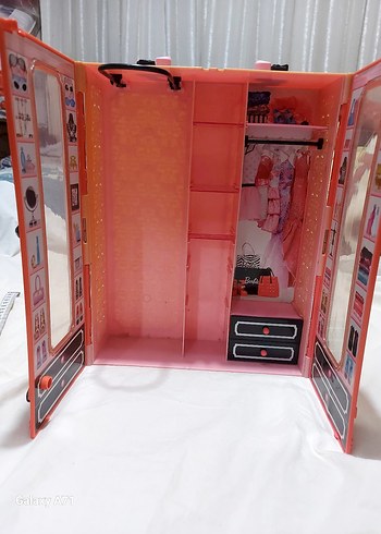 Pembe Barbie Oyuncak Dolap - Görsel 3