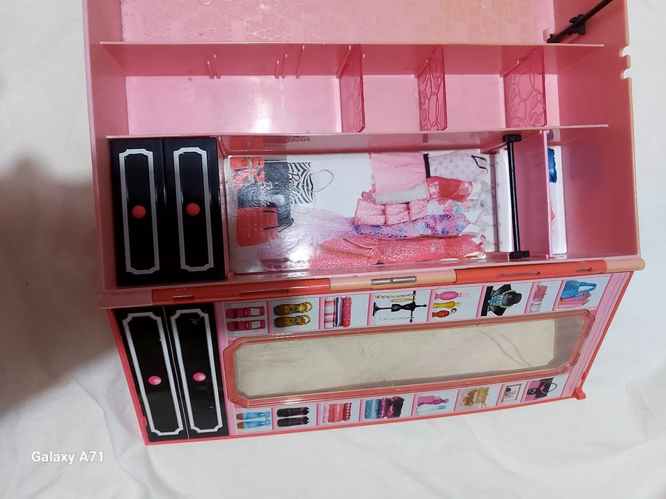 Pembe Barbie Oyuncak Dolap - Görsel 5