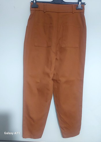 Kahverengi Kadın Süet Pantolon - Görsel 3