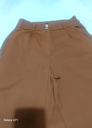 Kahverengi Kadın Süet Pantolon - Görsel 10