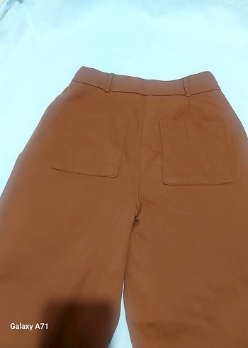 Kahverengi Kadın Süet Pantolon - Görsel 7