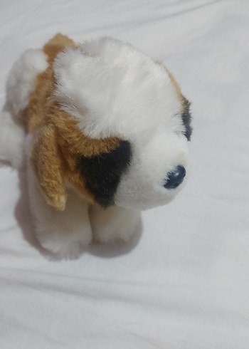 Beyaz ve Pastel Renkli Peluş Köpek Oyuncak - Görsel 4