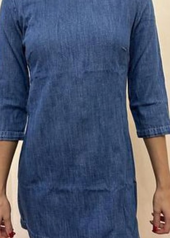 Mavi Denim Midi Kadın Elbise - Görsel 5
