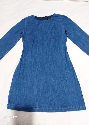 Mavi Denim Midi Kadın Elbise - Görsel 2