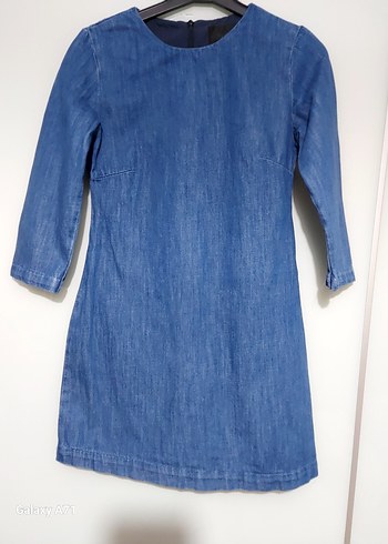 Mavi Denim Midi Kadın Elbise - Görsel 4