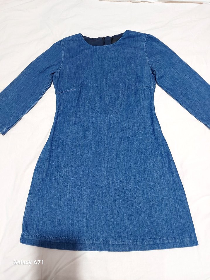 Mavi Denim Midi Kadın Elbise - Görsel 2