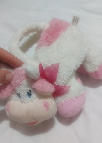 Beyaz Pembe Peluş Oyuncak Çanta - Görsel 2