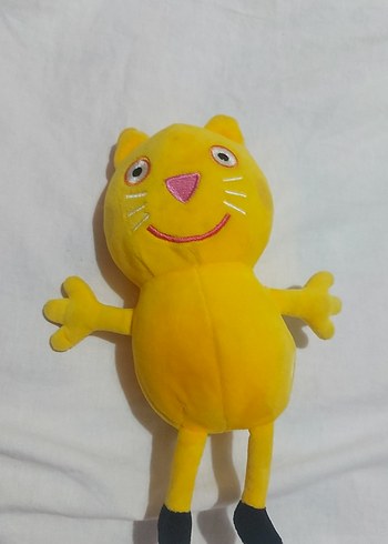 Sarı Renkli Peluş Oyuncak Kedi - Görsel 3