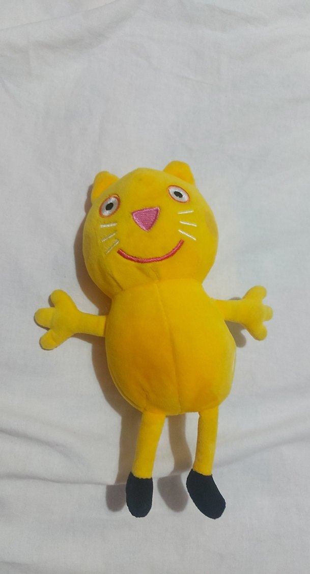 Sarı Renkli Peluş Oyuncak Kedi - Görsel 3