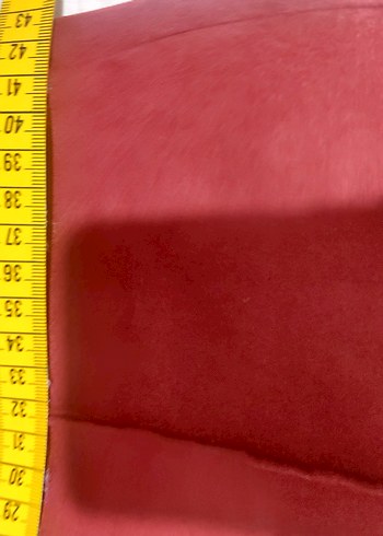 Bordo Parlak Saten Kadın Pantolon - Görsel 6