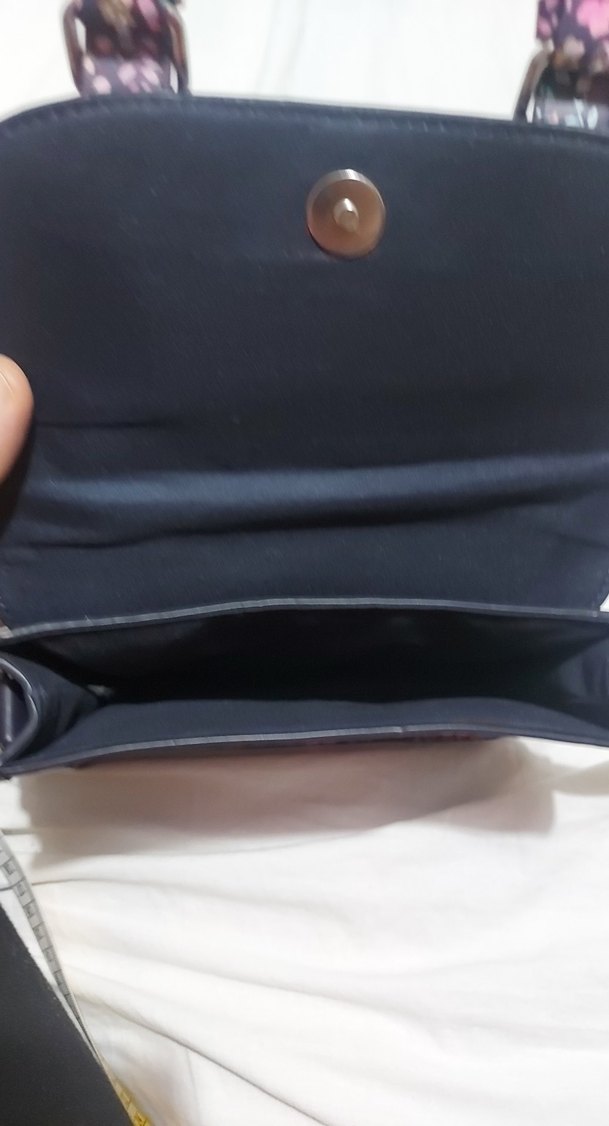 Çiçek Desenli Renkli Deri Kadın Çanta - Görsel 3