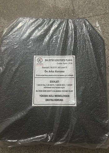 Balistik Koruyucu Plaka III. Seviye