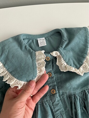 LC Waikiki Bebek kadife elbise