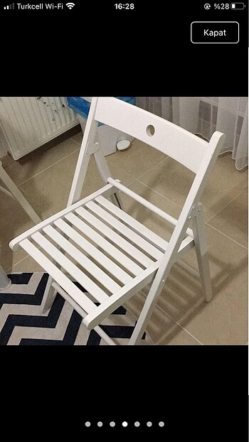  Beden beyaz Renk İkea katlanır sandalye