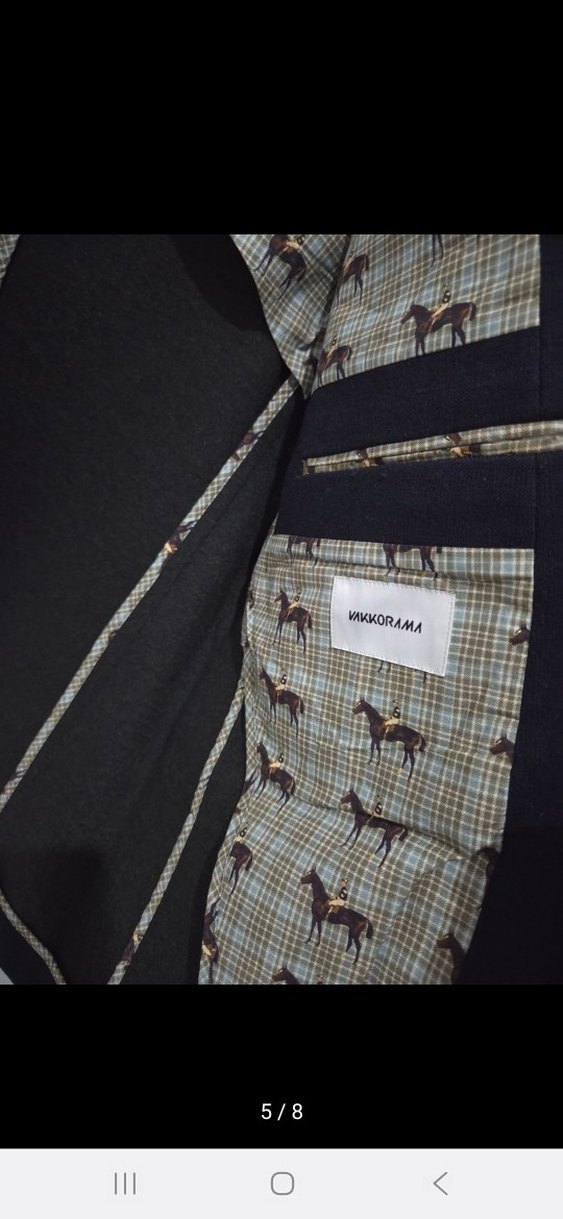 Vakkaroma yün ceket - Görsel 5