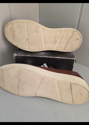 Kahverengi Deri Platform Topuklu erkek Ayakkabı - Görsel 3