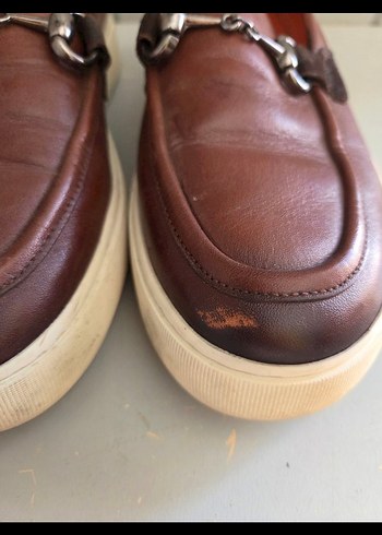 Kahverengi Deri Platform Topuklu erkek Ayakkabı - Görsel 5