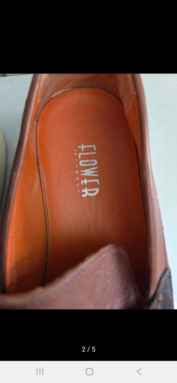 Kahverengi Deri Platform Topuklu erkek Ayakkabı - Görsel 2