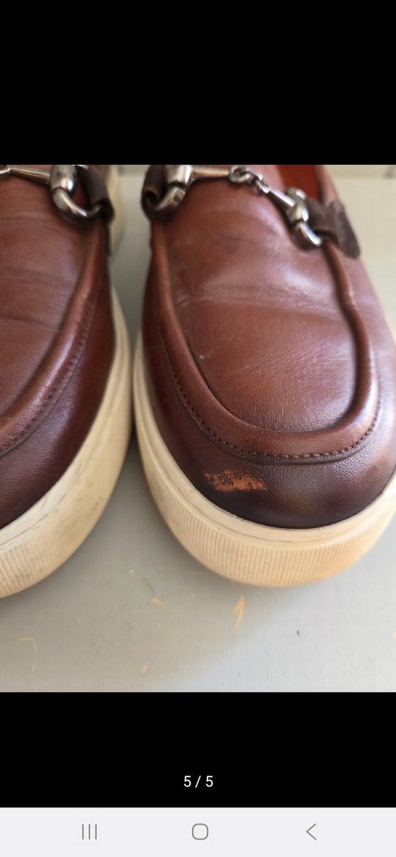 Kahverengi Deri Platform Topuklu erkek Ayakkabı - Görsel 5