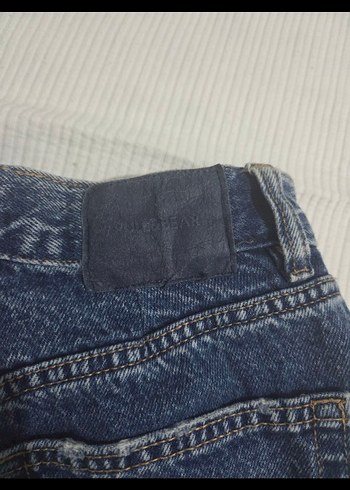 Kadın Mavi Yırtık Bol Kesim Kot Pantolon - Görsel 3