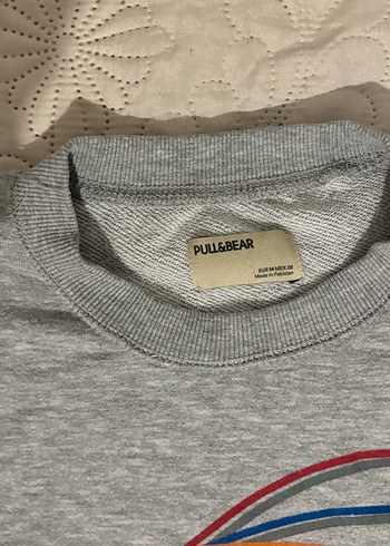 Gri Baskılı Kadın Sweatshirt - Görsel 2