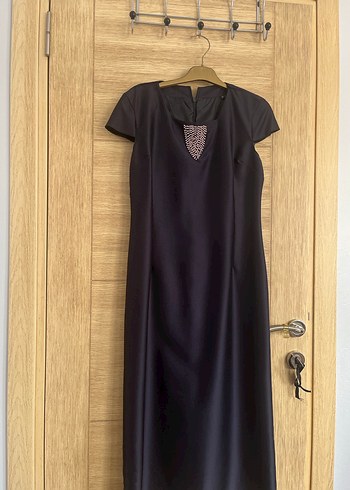 Mor Düğmeli Kadın Uzun Takım Elbise - Görsel 2