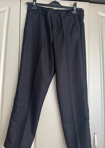 Düğmeli Siyah Erkek Yelek ve pantolon - Görsel 3