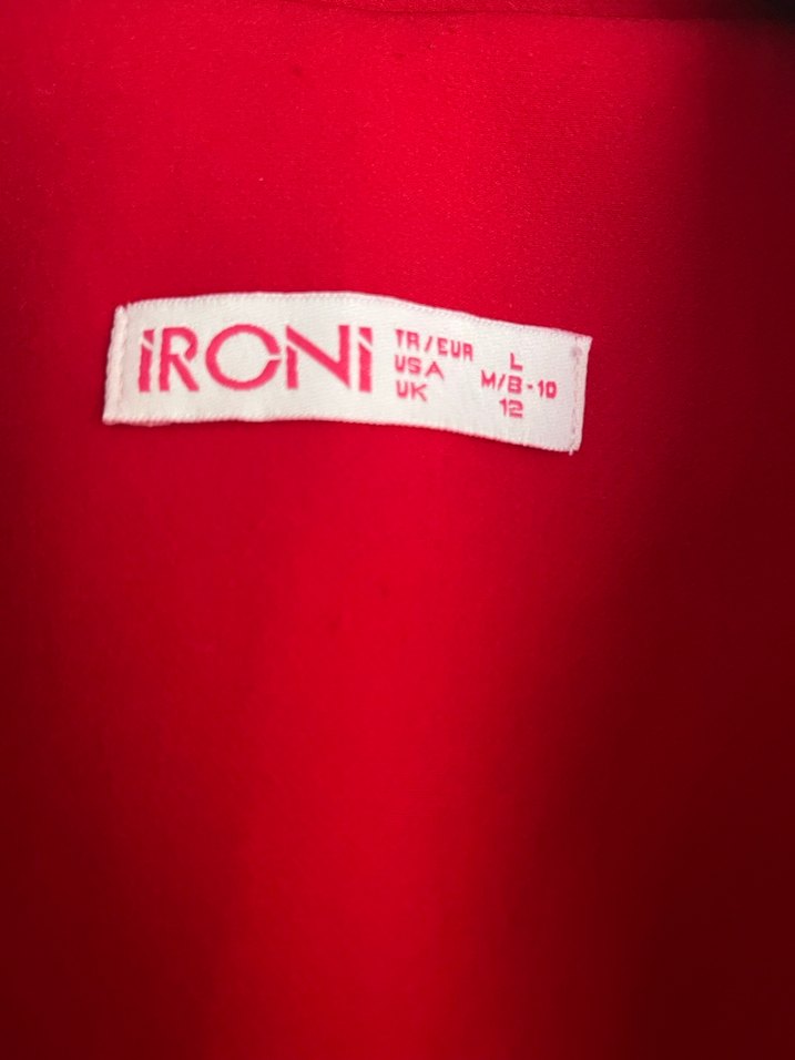 Kırmızı Uzun Kesim Kolsuz Kadın Yelek - Görsel 2