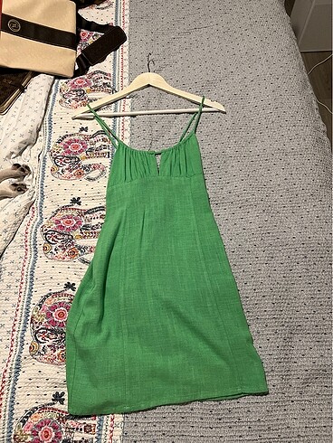 xs Beden yeşil Renk Pull & Bear elbise